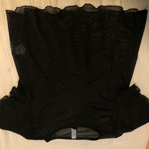 Sheer shirt.